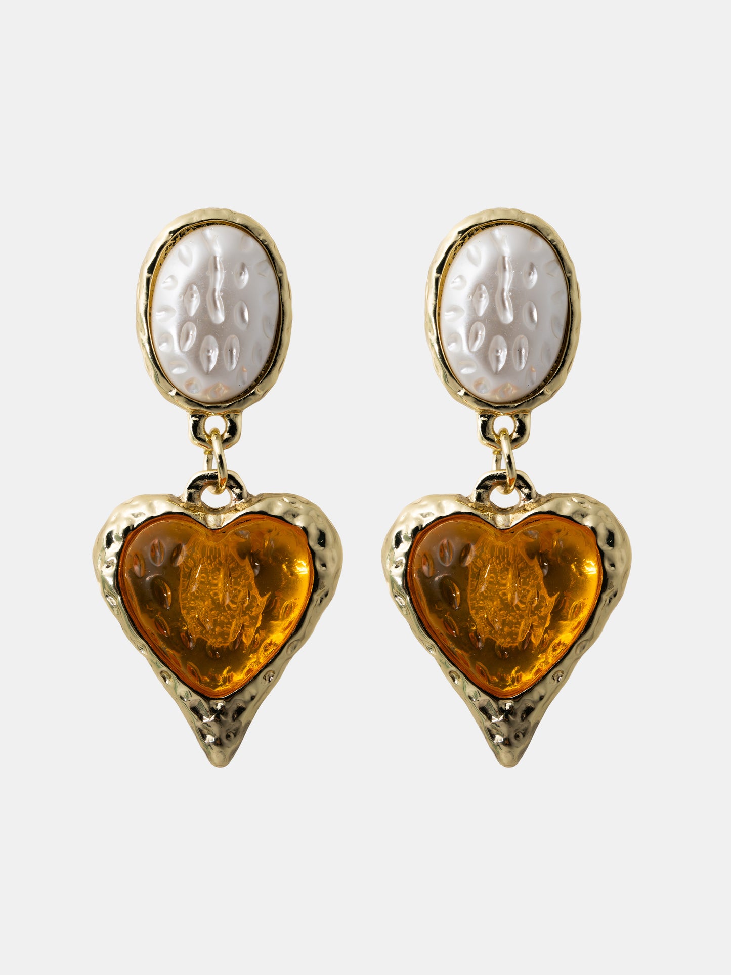 Amber Kalp Küpe